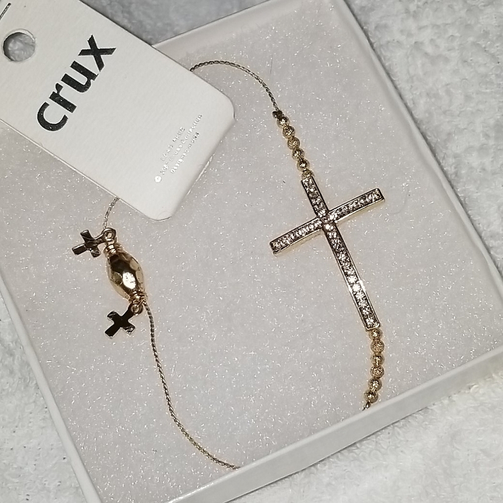 Jewelry Cross Bracelet Bolo Style